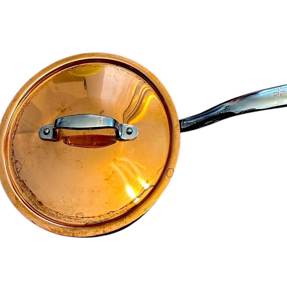 VTG Paul Revere 1801 Limited Edition 2Qt SS Copper Brass Sauté Pan W/Lid